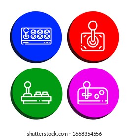 handheld simple icons set. Contains such icons as Joystick, can be used for web, mobile and logo