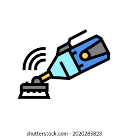handheld suction cleaner pool color icon vector. handheld suction cleaner pool sign. isolated symbol illustration