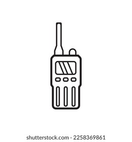 Handheld-Transceiver-Symbol, Vektorgrafik-Designvorlage
