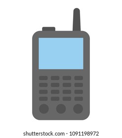 
A handheld two way portable transceiver called walkie talkie

