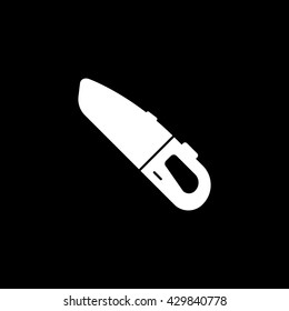 Handheld Vacuum Cleaner Icon On Black Background