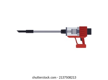 Handheld vacuum cleaner or mini washer flat cartoon vector illustration isolated on white background. Portable vacuum cleaner, appliance for car and house vacuuming.