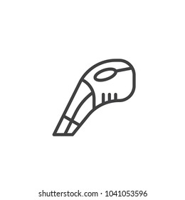 Handheld vacuum cleaner outline icon. linear style sign for mobile concept and web design. simple line vector icon. Symbol, logo illustration. Pixel perfect vector graphics