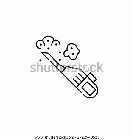 handheld vacuum dust icon sign vector