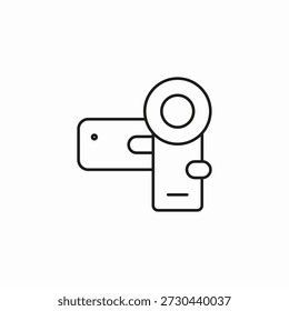 Handheld-Videokamera, Symbol, Vektor