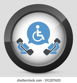 Handicap assistance line