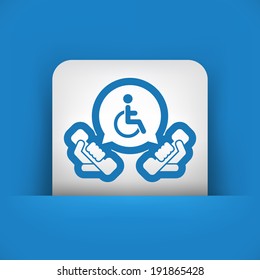 Handicap assistance line