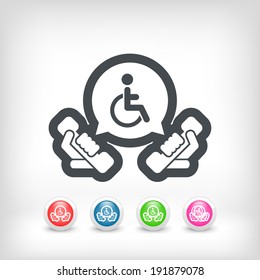 Handicap assistance line