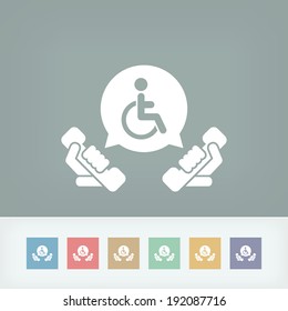 Handicap assistance line