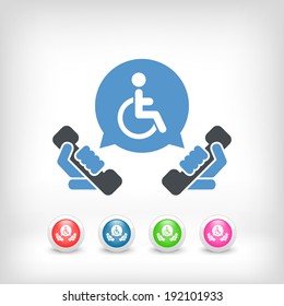 Handicap assistance line