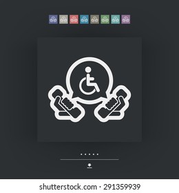 Handicap assistance line