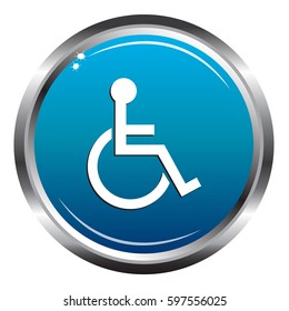 Handicap Blue Icon