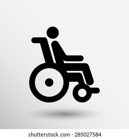 handicap handicapped chair wheel accessible an invalid icon.