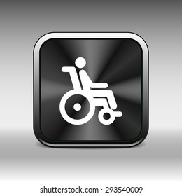 handicap handicapped chair wheel accessible an invalid icon.