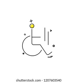 Handicap icon design vector