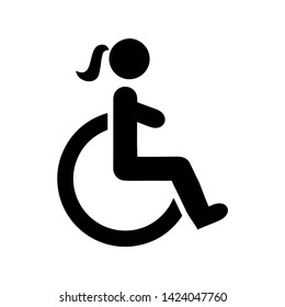 Handicap icon illustration design vector 