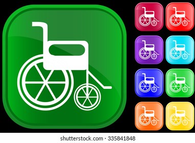 Handicap icon on shiny buttons