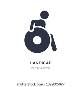 handicap icon on white background. Simple element illustration from Alert concept. handicap sign icon symbol design.