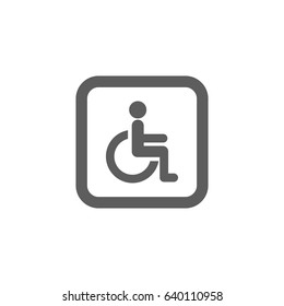 Handicap Icon in trendy flat style isolated on white background. Award symbol for your web site design, logo, app, UI. Vector illustration, EPS10.