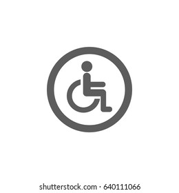 Handicap Icon in trendy flat style isolated on white background. Award symbol for your web site design, logo, app, UI. Vector illustration, EPS10.