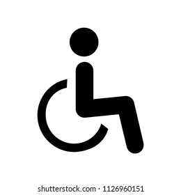 Handicap icon vector icon. Simple element illustration. Handicap symbol design. Can be used for web and mobile.