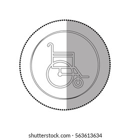 Handicap road sign