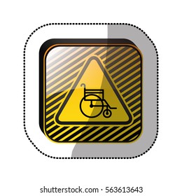 Handicap Road Sign Stock Vector (Royalty Free) 563613643 | Shutterstock