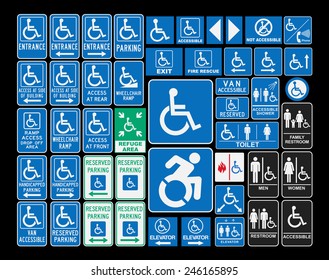 Handicap signs