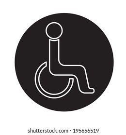 Handicap symbol icon vector 