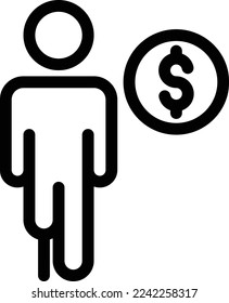 handicap Vector illustration on a transparent background. Premium quality symmbols. Thin line vector icons for concept and graphic design. 
