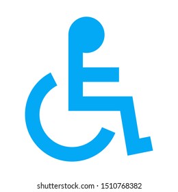 Handicapped or Accessibility icon vector illustration - Public sign,symbol,label,wheelchair icon etc.