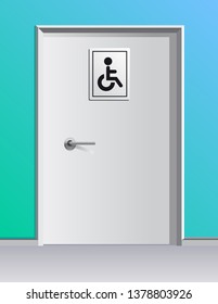 Handicapped Bathroom Door