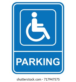 Handicap Parking Tag Vector Stock Vector (Royalty Free) 72103108 ...