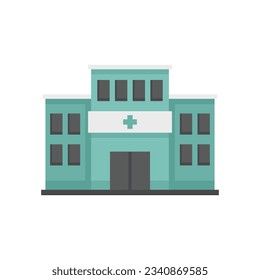 Handicapped hospital icon. Flat illustration of Handicapped hospital vector icon for web design isolated