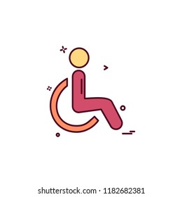 Handicapped icon design vector