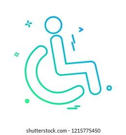 Handicapped icon design vector