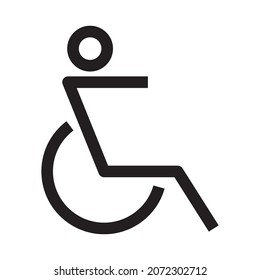 handicapped patient vector icon design template