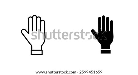 Handicons for ui. vector illustration