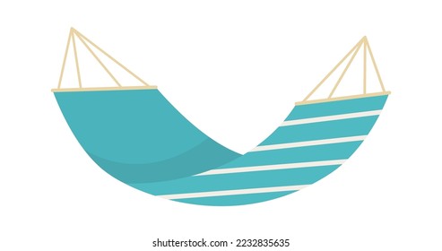Handing comfortable outdoor hammock flat icon