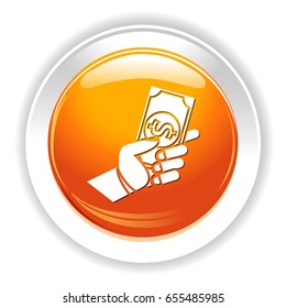 handing dollar icon