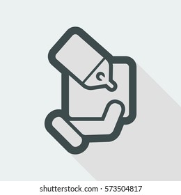 Handing a gift icon