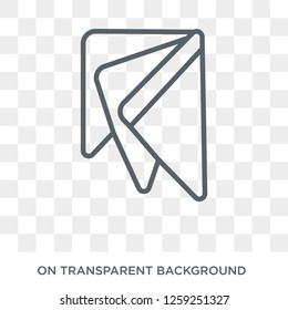 Handkerchief icon. Handkerchief design concept from  collection. Simple element vector illustration on transparent background.