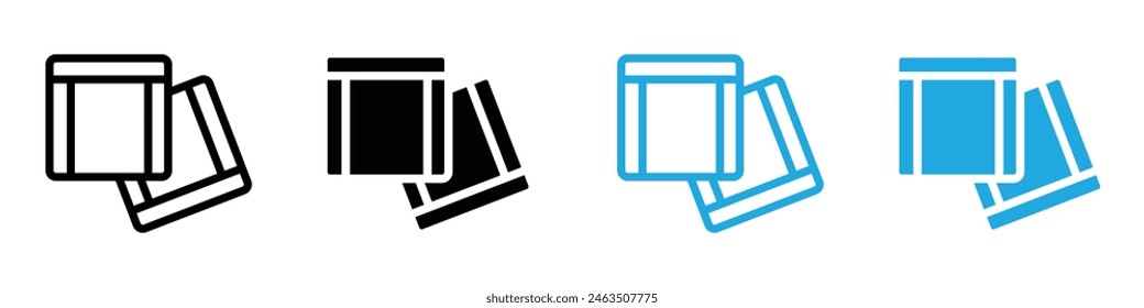 Handkerchief icon logo set vector