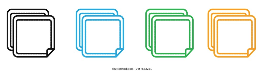 Handkerchief icon mark in filled style