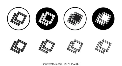 Handkerchief icon Thin line art collection