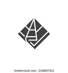 Icono vectorial de pañuelo. signo plano relleno para concepto móvil y diseño web. Icono de glifo de Bandana. Símbolo, ilustración del logotipo. Gráficos vectoriales