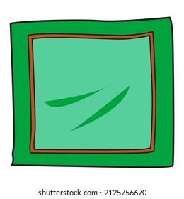 handkerchief vector illustration,isolated on white background,top view