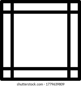 handkerchief vector thin line icon