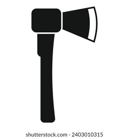 Handle axe icon simple vector. Campsite equipment. Nature outdoor vacation