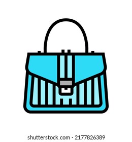 Handle Bag Color Icon Vector Handle Stock Vector (Royalty Free ...